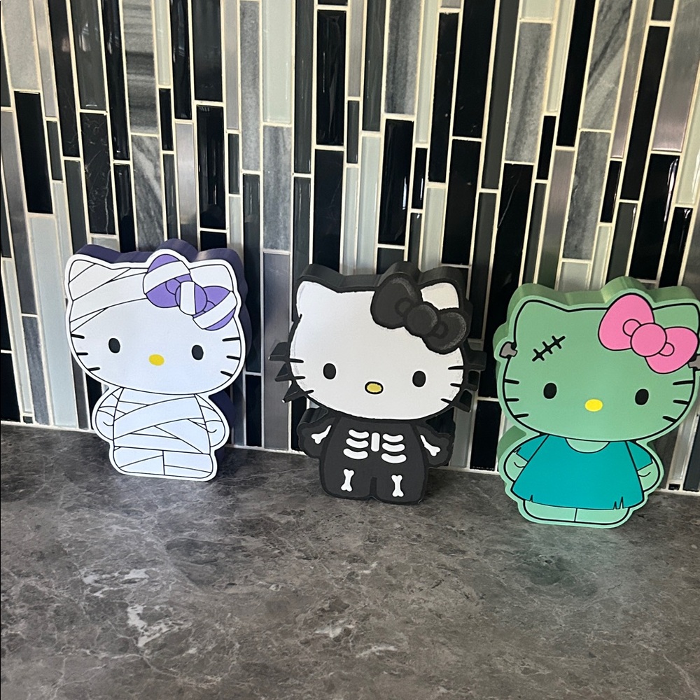 Hello Kitty Halloween Trio - Black, Green, White